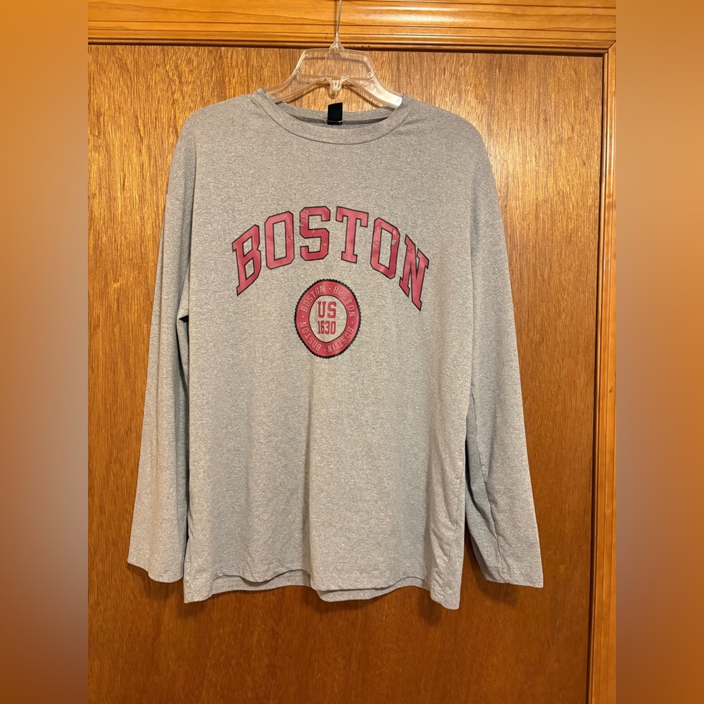 SHEIN Boston Long Sleeve Tee